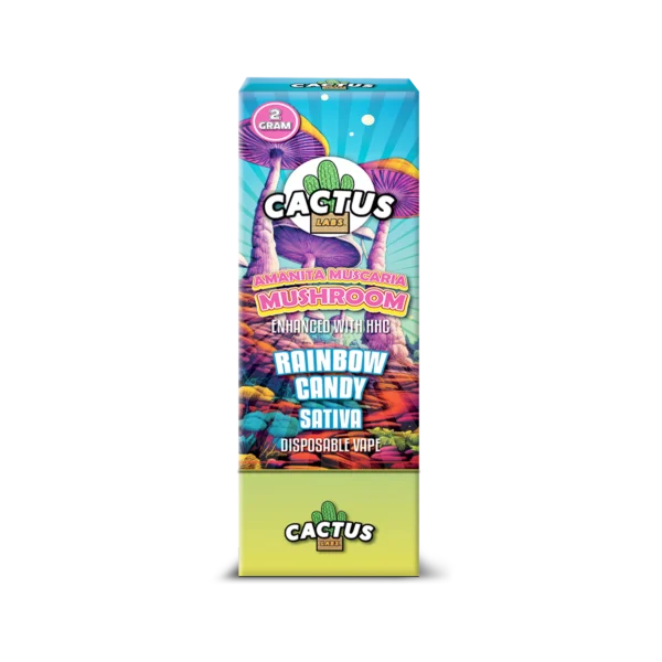 Cactus Amanita Muscaria Mushroom Rainbow Candy Sativa (2 Gram)