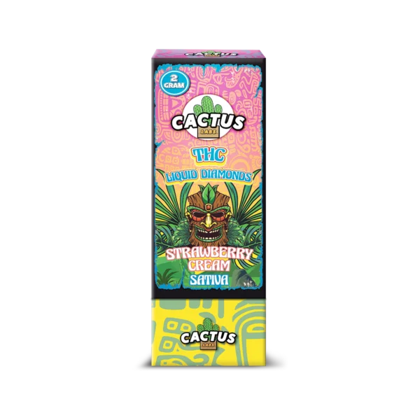 Cactus THC Liquid Diamonds Strawberry Cream Sativa (2 Gram)