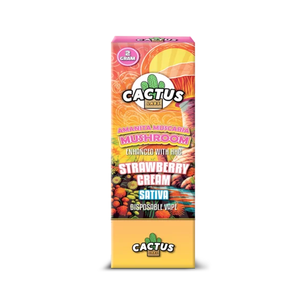 Cactus Amanita Muscaria Mushroom Strawberry Cream Sativa (2 Gram)